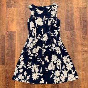 Dress Barn sleeveless A-line dress in dark navy - size 8